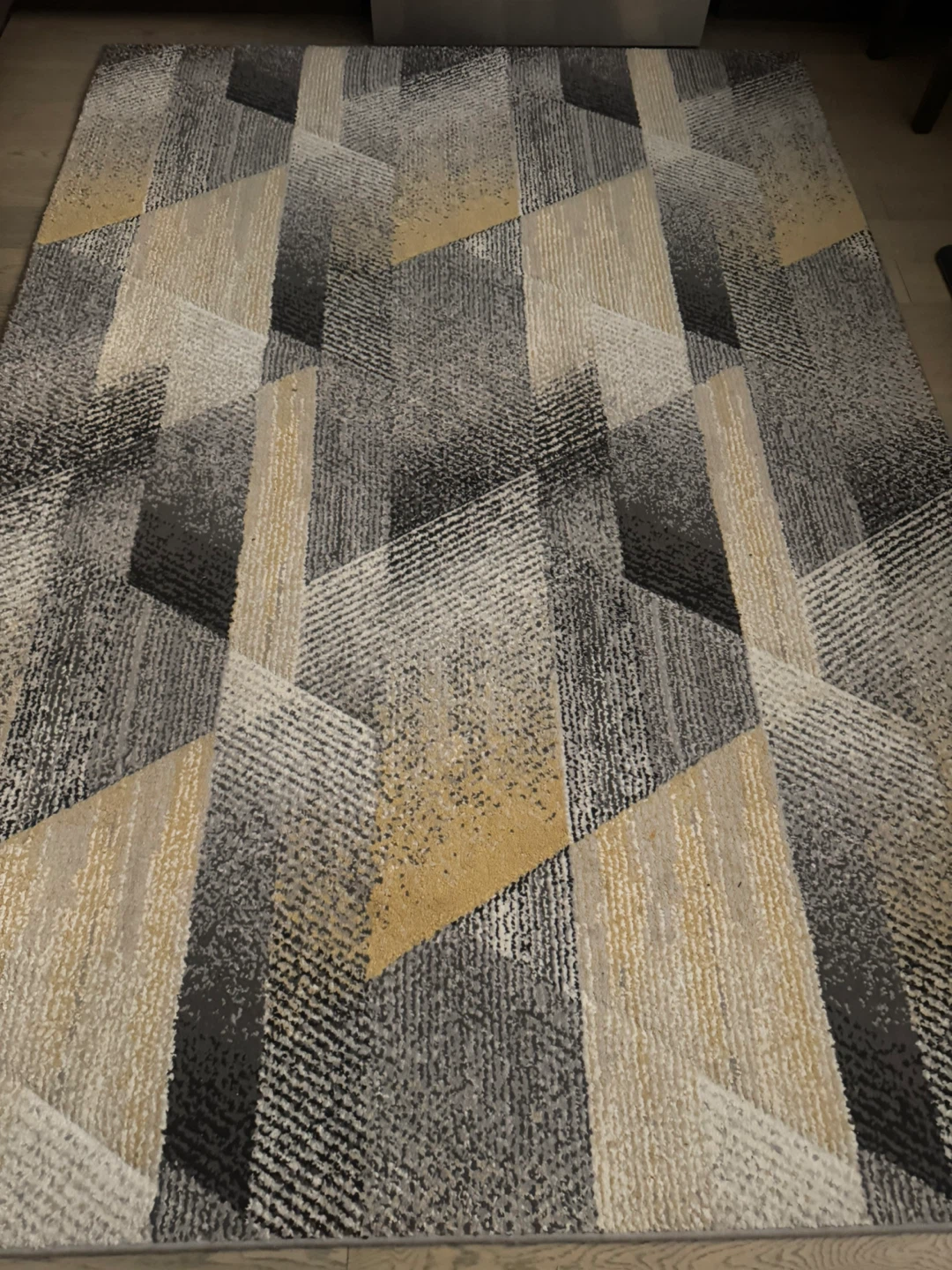 Marble Collection Rug - 5'3"x7'7" Grey Gold