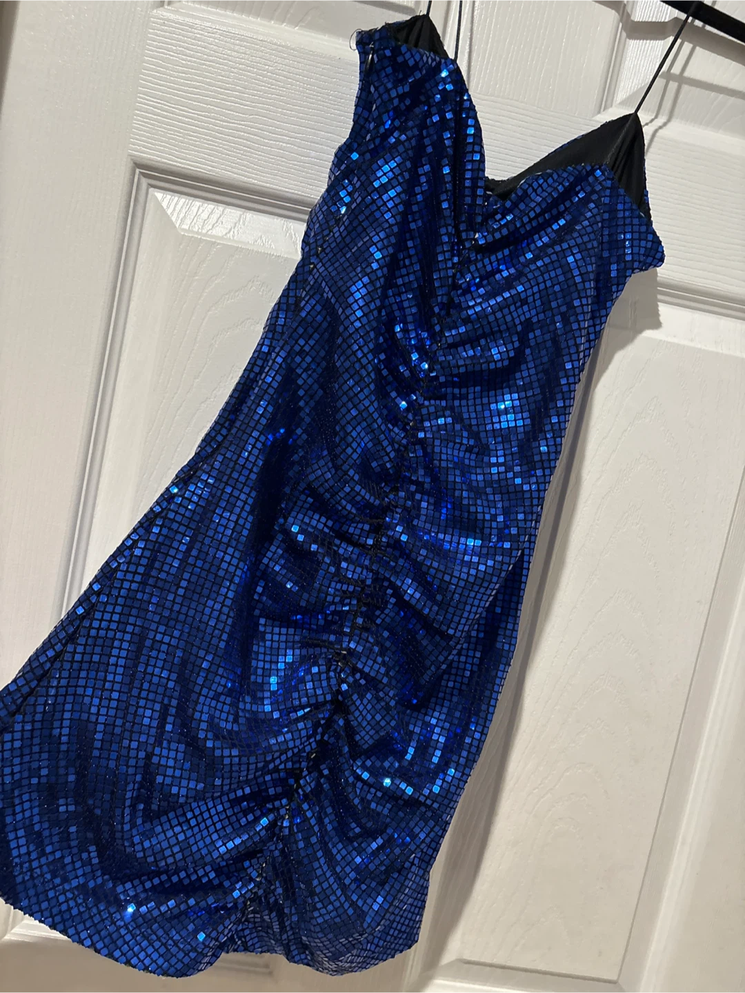 Zara Blue Sequin Mini Dress - Size M - photo 5