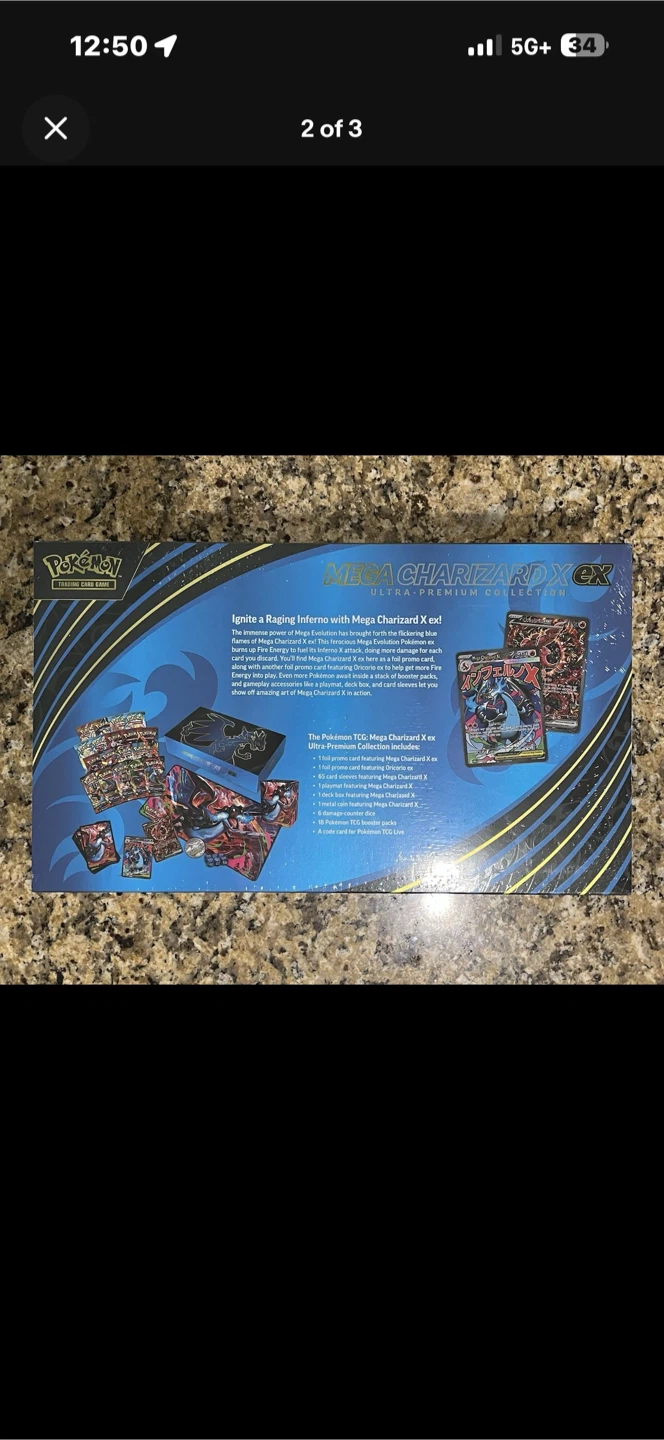 Pokemon TCG Mega Charizard X Collection Box - photo 2