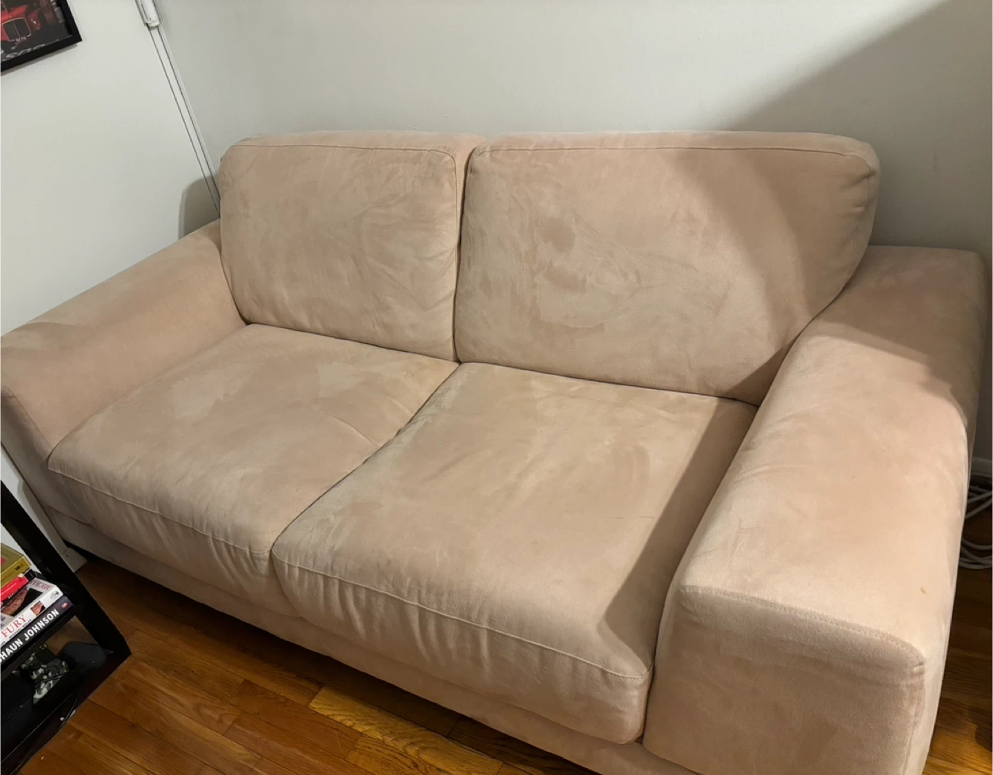 Comfortable Beige Loveseat Sofa - photo 3