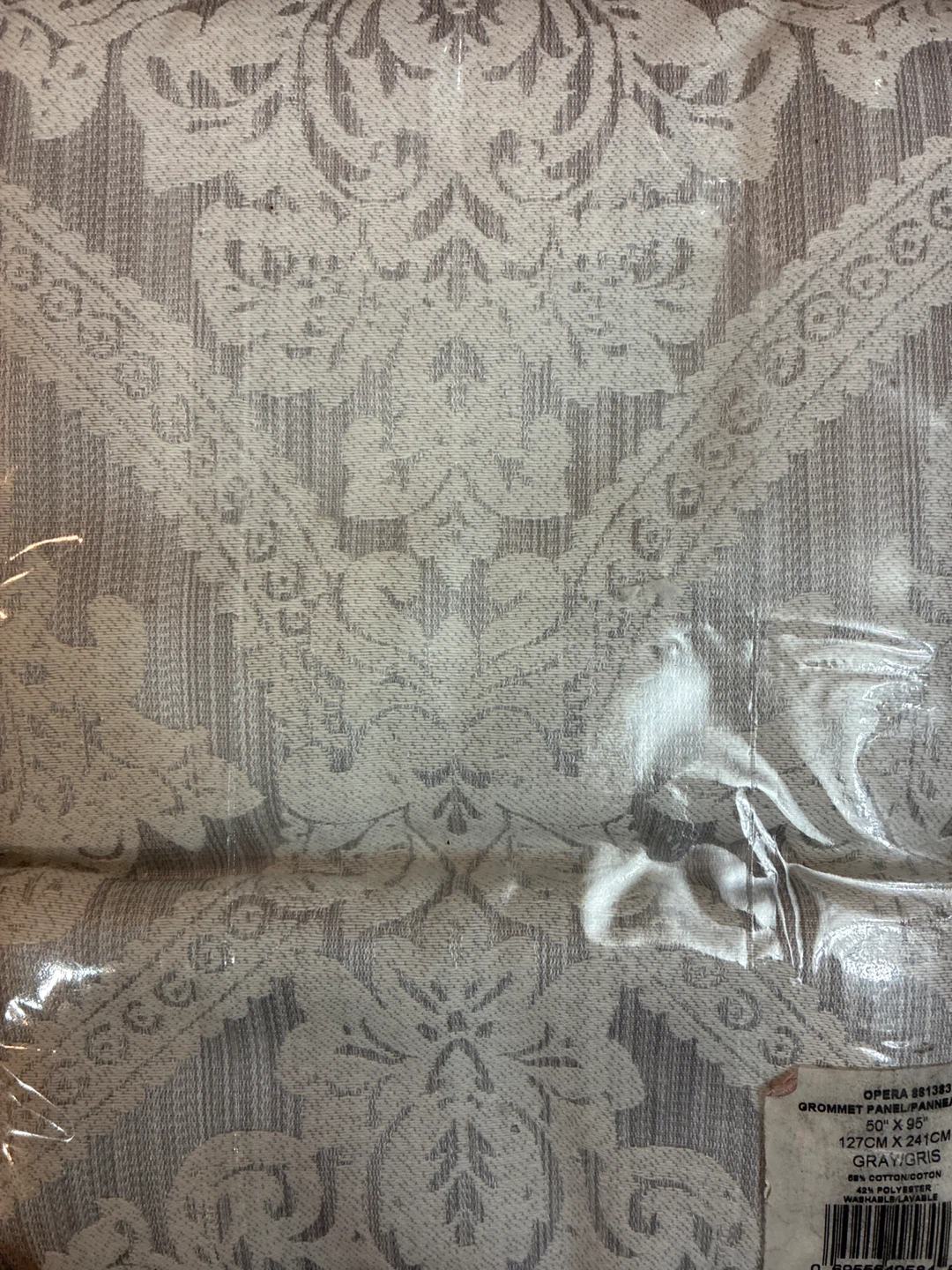 New Opera Grommet Panel 50" x 95" Gray