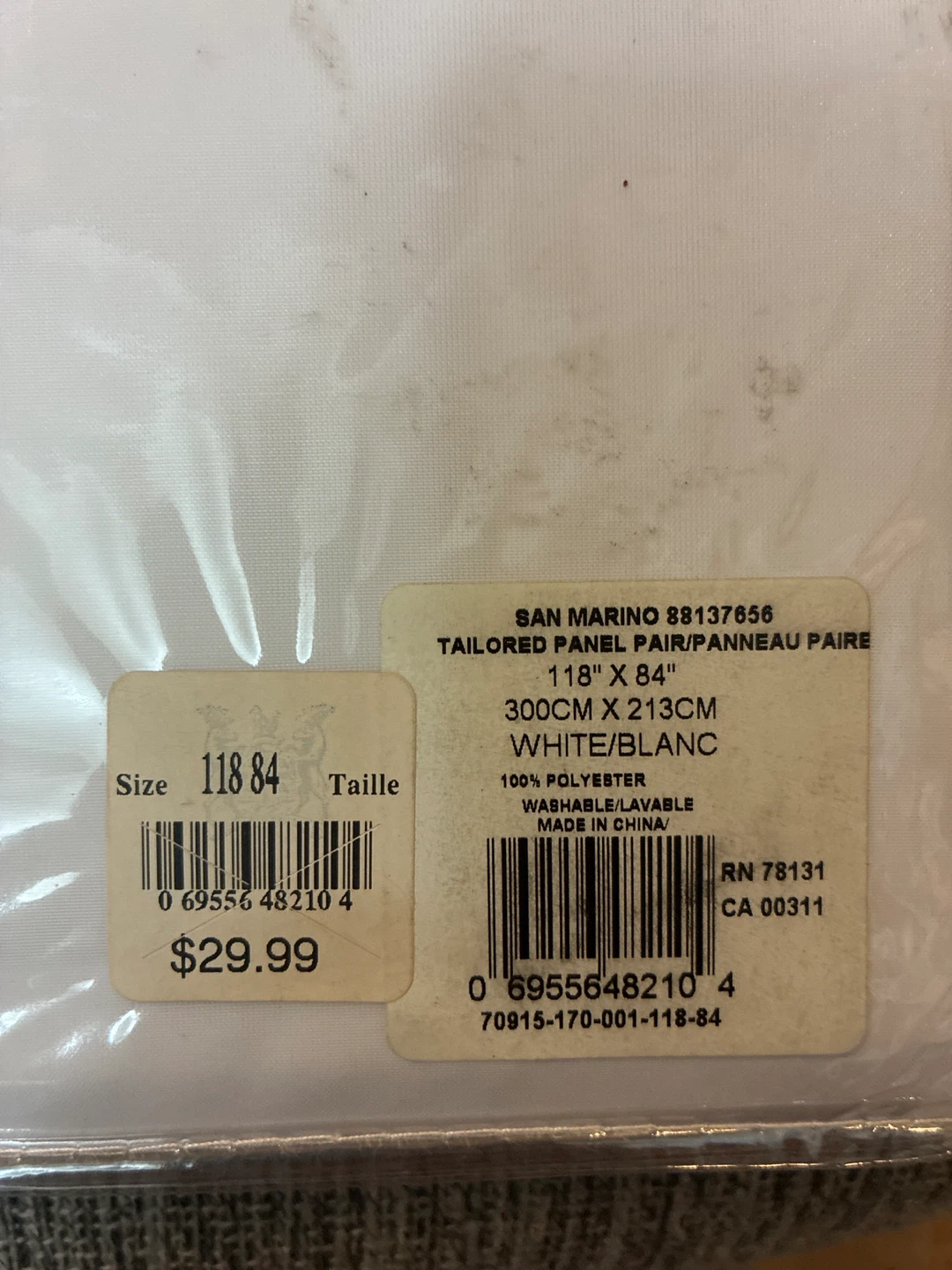 New San Marino Tailored Curtain Panel Pair 118" x 84" - photo 2