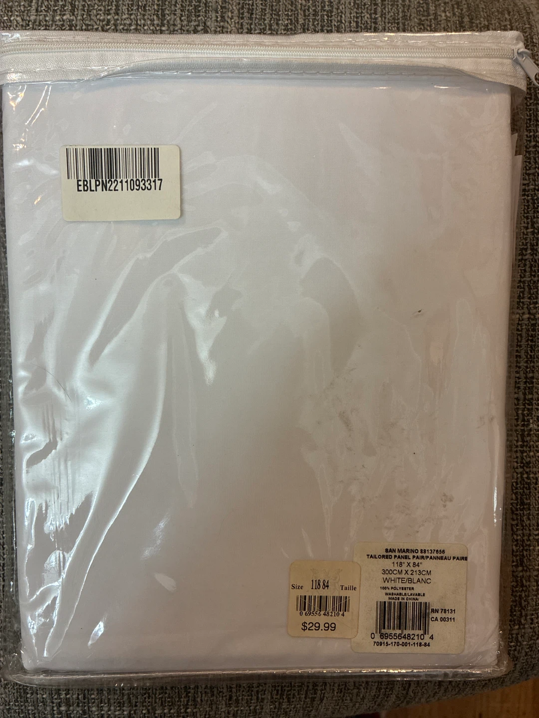 New San Marino Tailored Curtain Panel Pair 118" x 84"