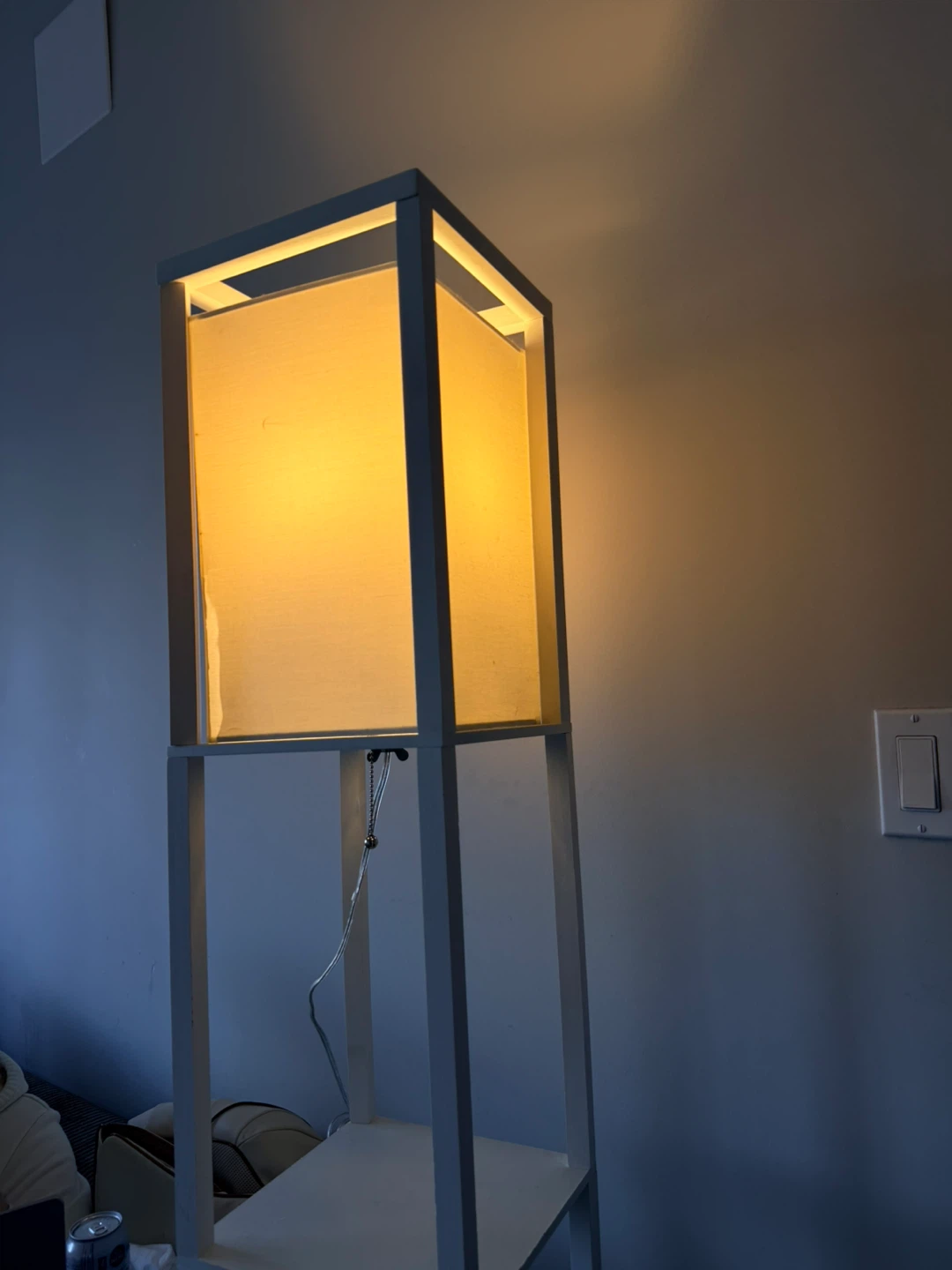 Modern White Shelf Floor Lamp