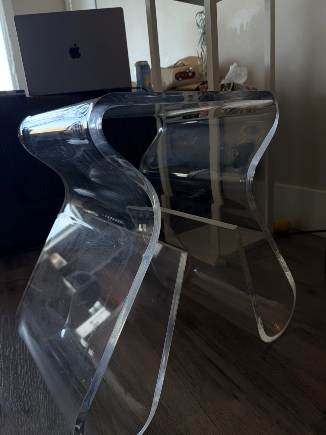 Acrylic Side Table/Magazine Rack - photo 2