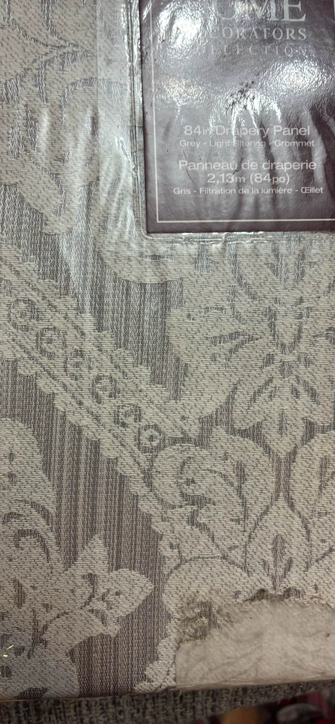 New Home Decorators Collection 84in Drapery Panel - Grey - photo 2
