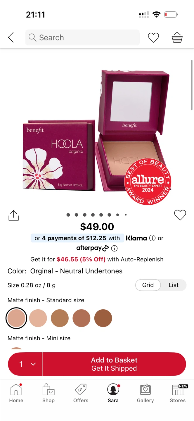 Benefit Hoola Matte Powder Bronzer - photo 3