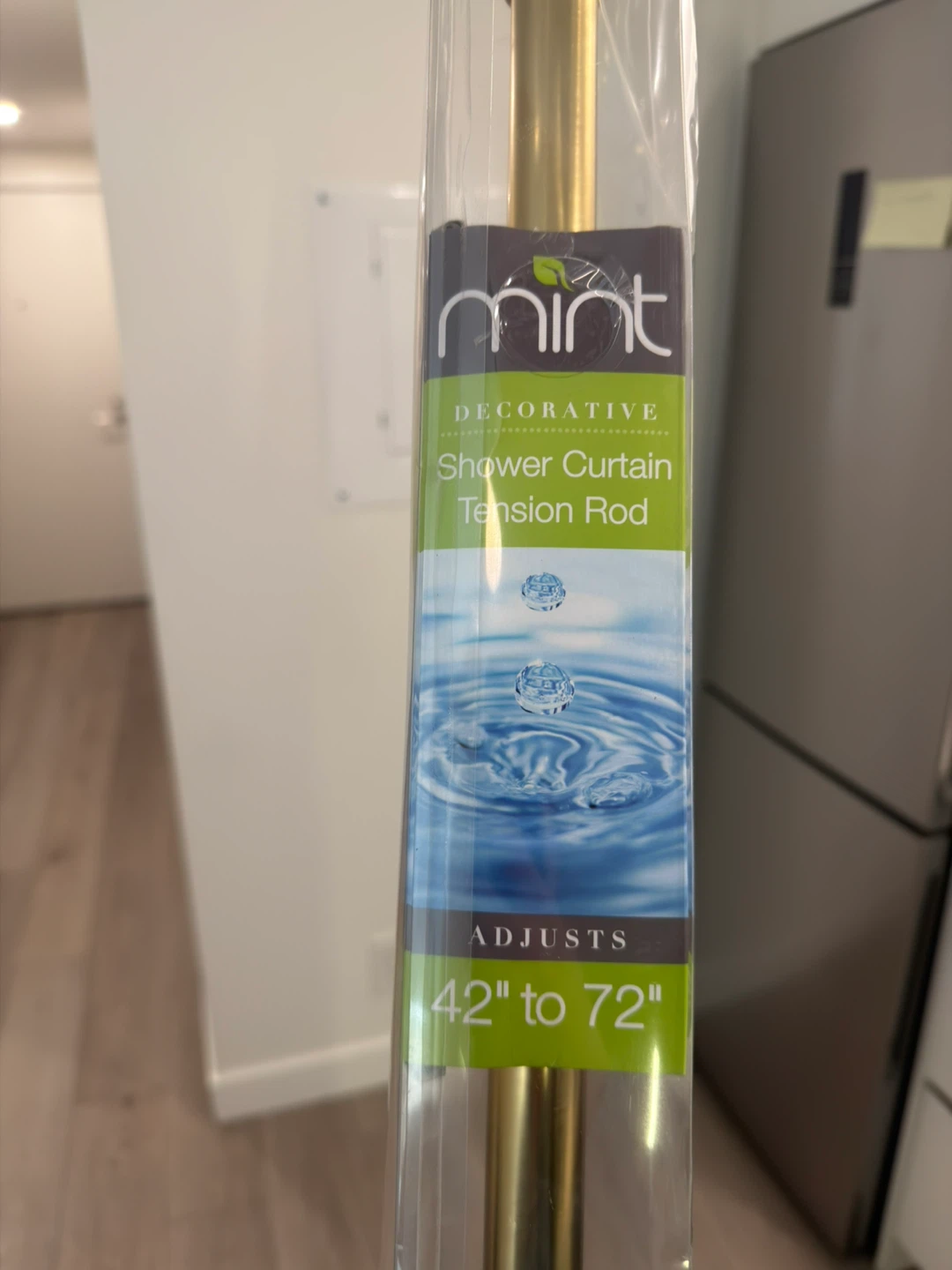 Shower Curtain  - Mint Decorative Tension Rod - 42" to 72" - photo 3