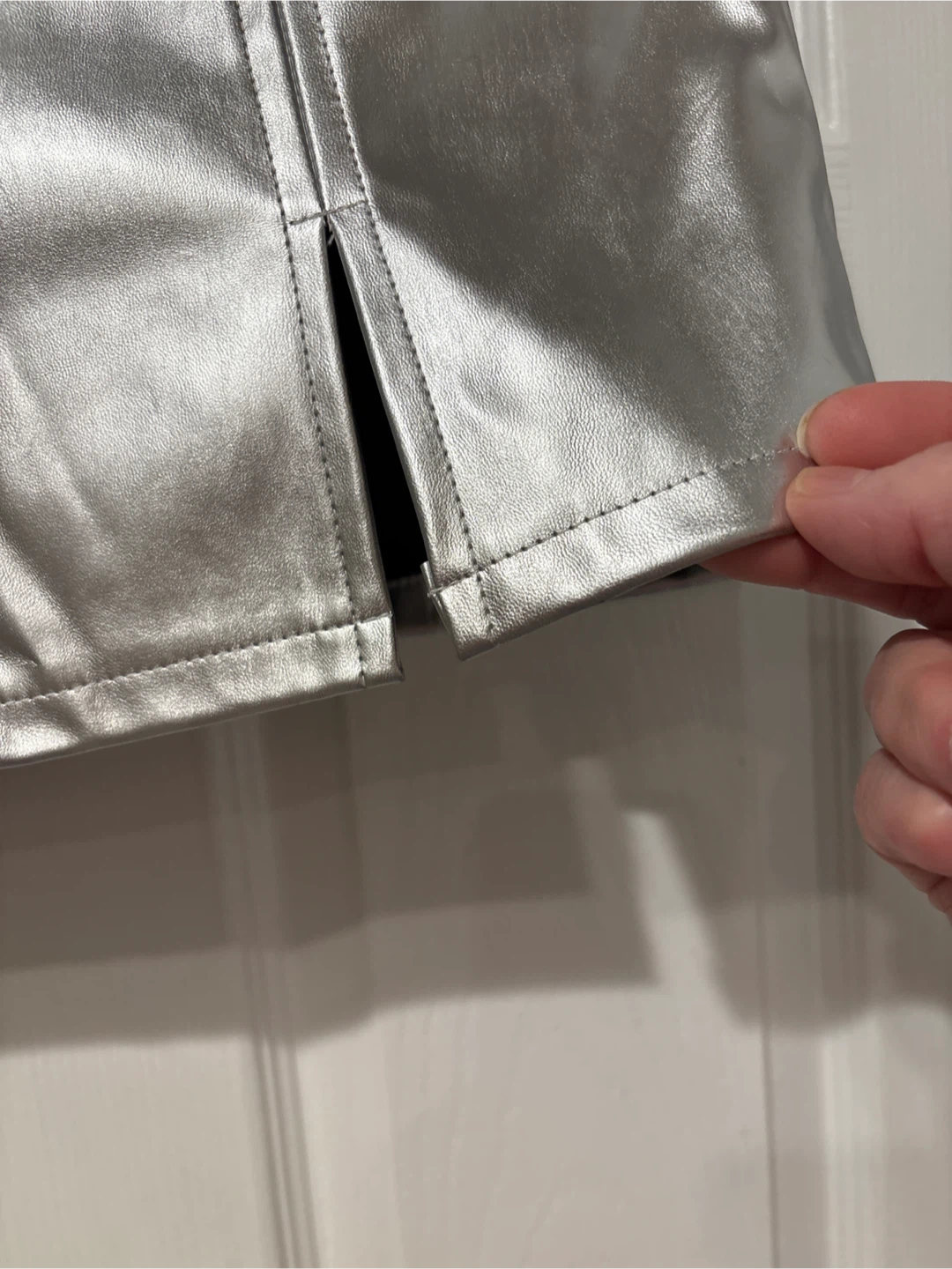 Silver Mini Skirt