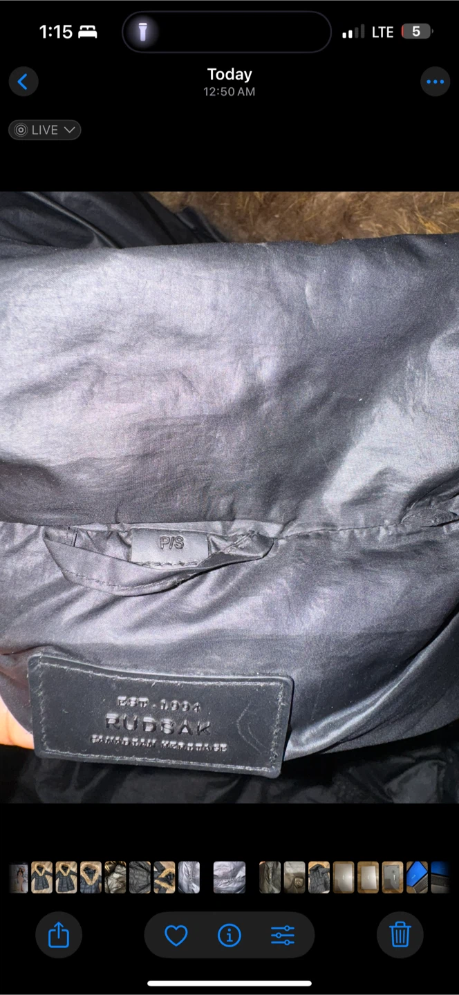 Rudsak Black Winter Jacket Size P/S - photo 5