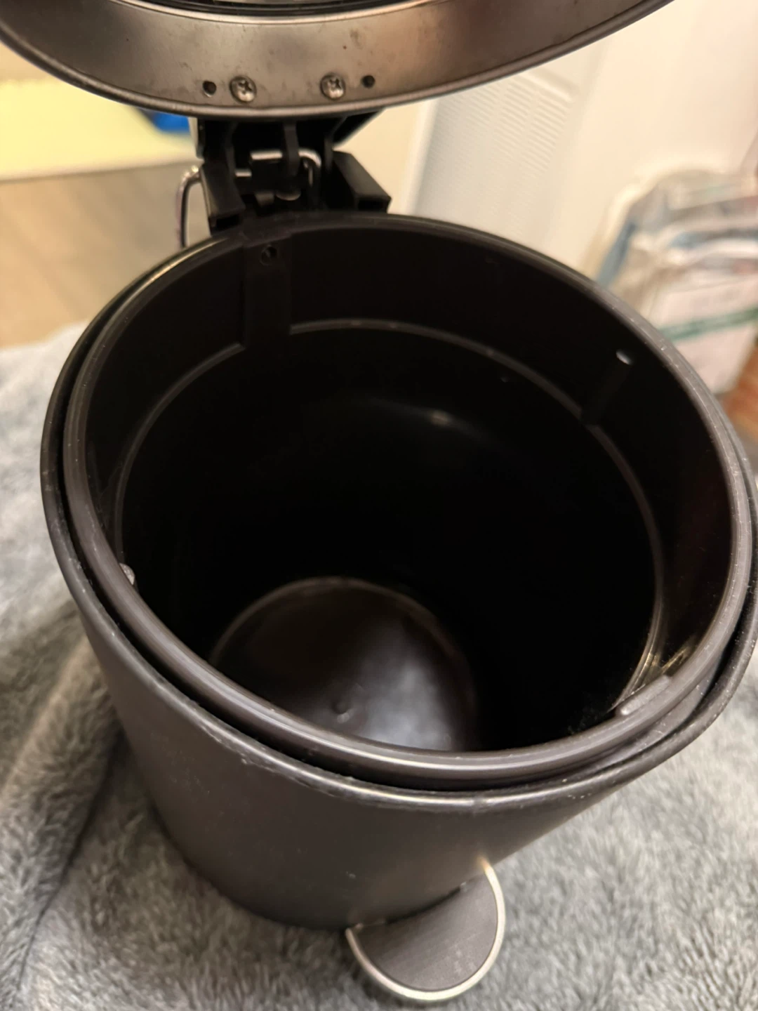 IKEA Pedal Garbage Bin, Black - photo 4