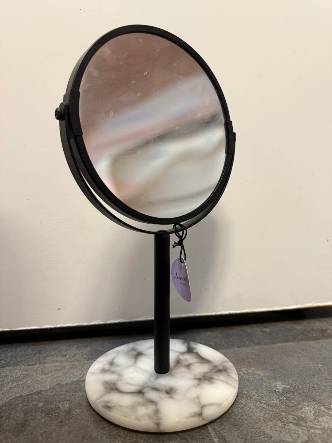 Danica Marble Base Vanity Mirror - photo 2