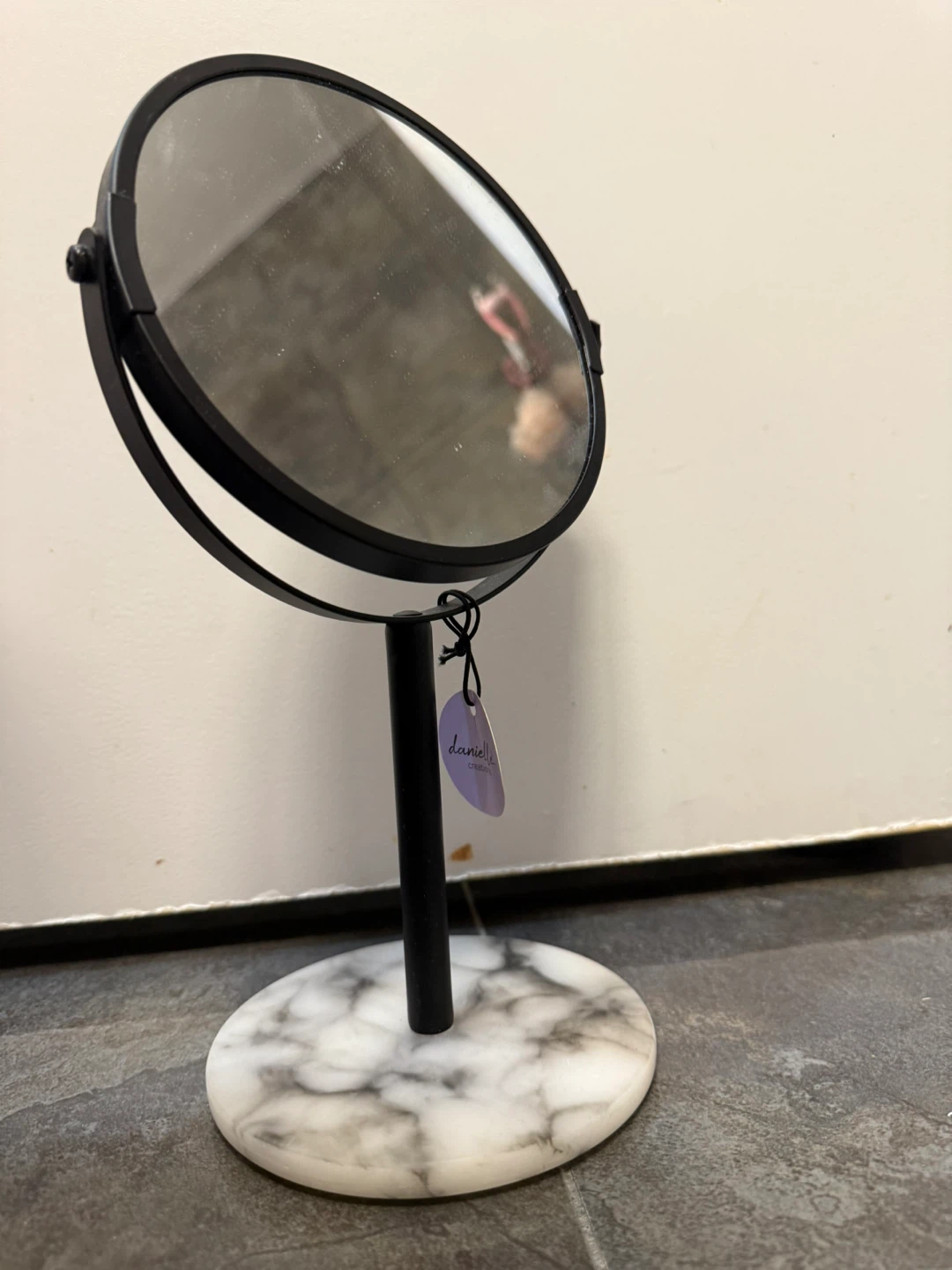 Danica Marble Base Vanity Mirror
