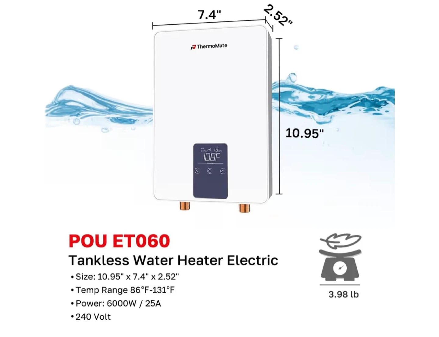 ThermoMate POU ET060 Tankless Water Heater - Electric - photo 2