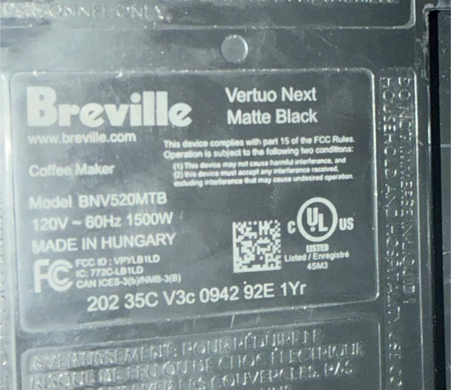 Nespresso Vertuo Next Matte Black by Breville - photo 2