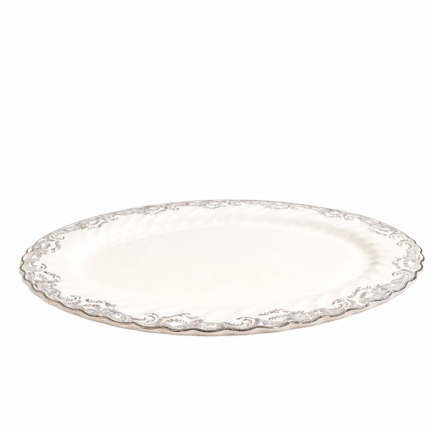 Johnson Bros Snowhite Regency Ironstone Platter 12” - photo 3