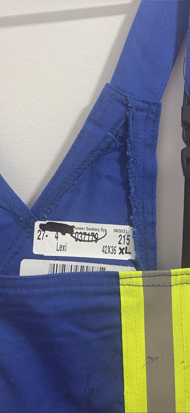 Pioneer Sanitary Sys XL Blue Coveralls