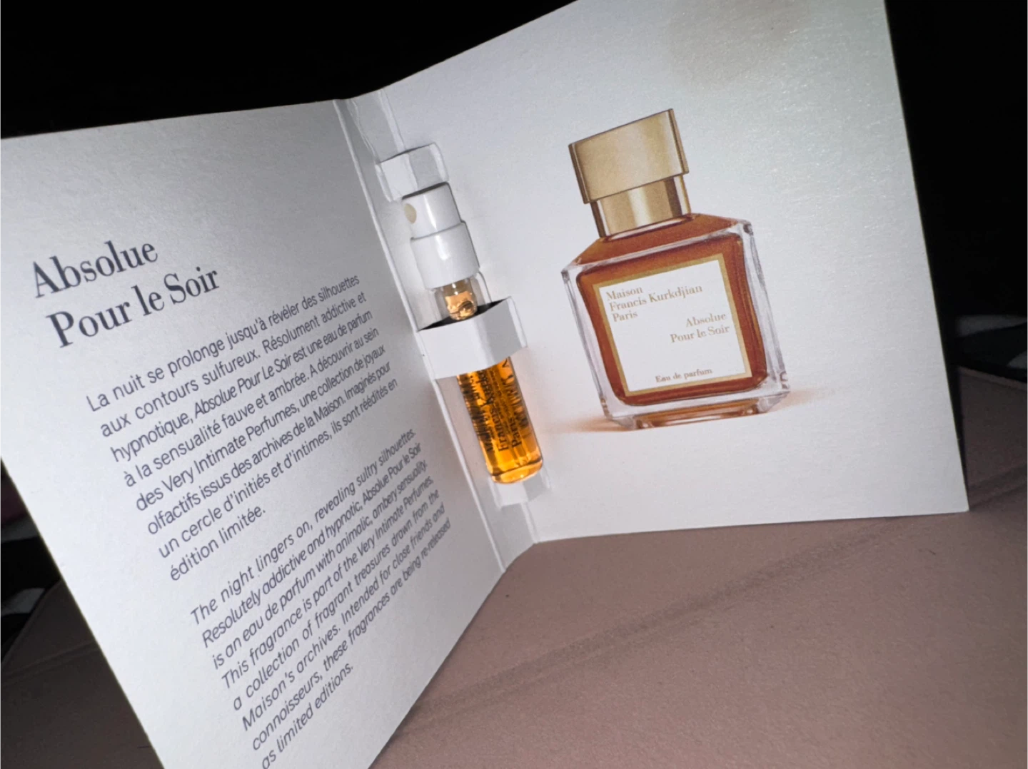 Maison Francis Kurkdjian Absolue Pour le Soir Sample