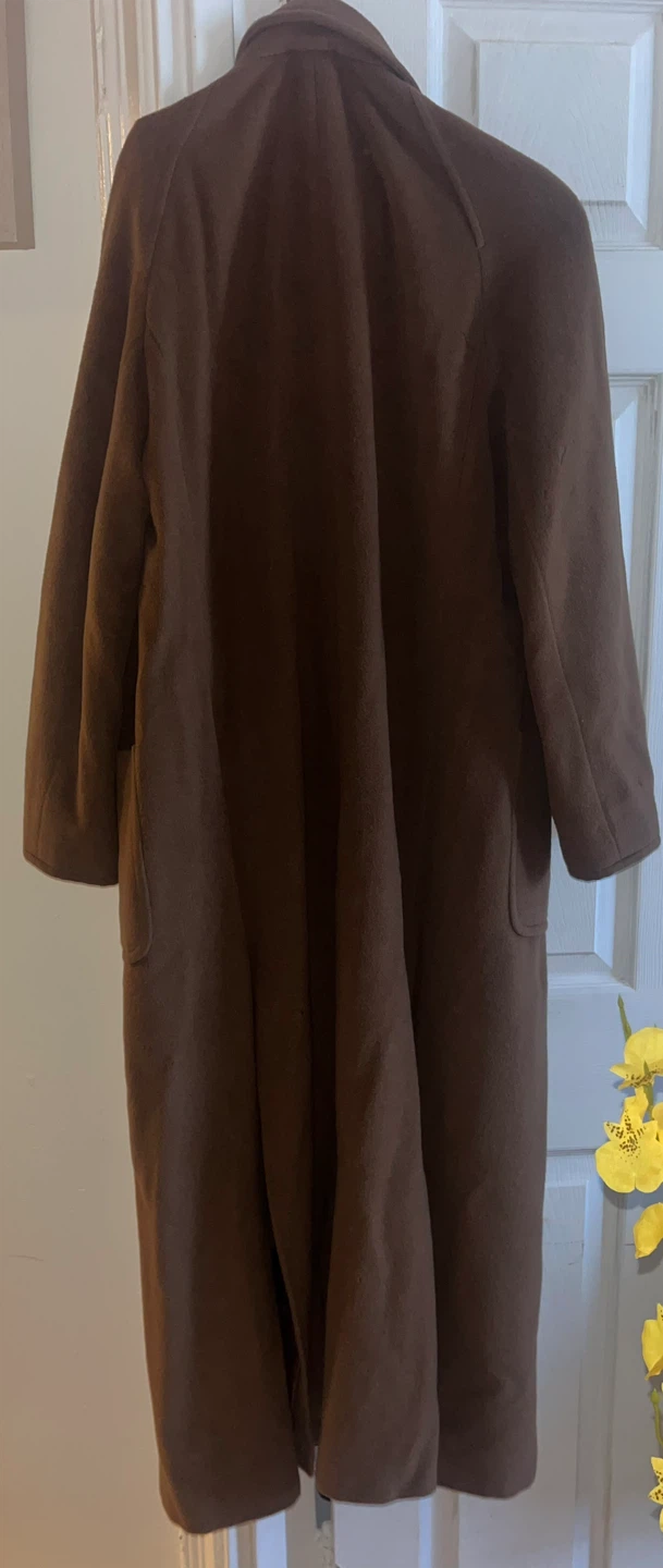 Brown Wool Blend Overcoat - photo 2