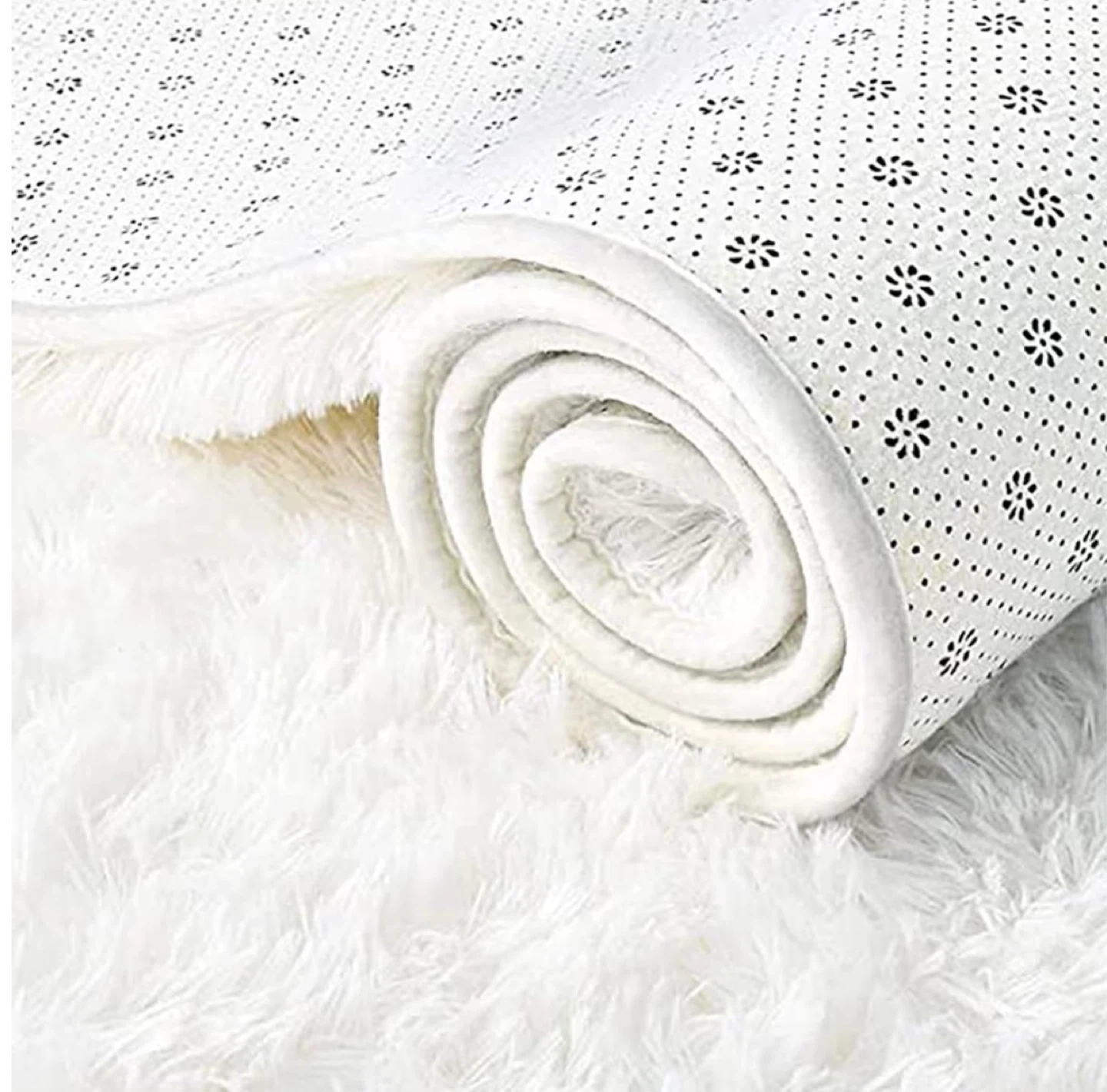 Softlife Creamy White Shaggy Area Rug 8x10 - photo 3