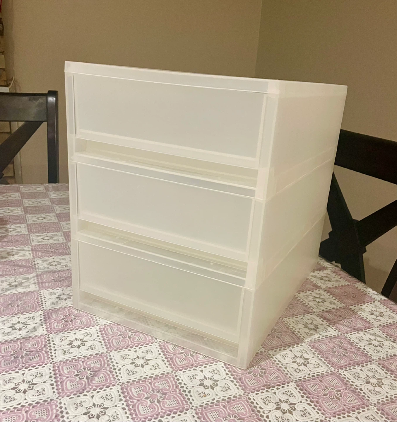 MUJI Polypropylene Storage Case 3-Drawer Unit
