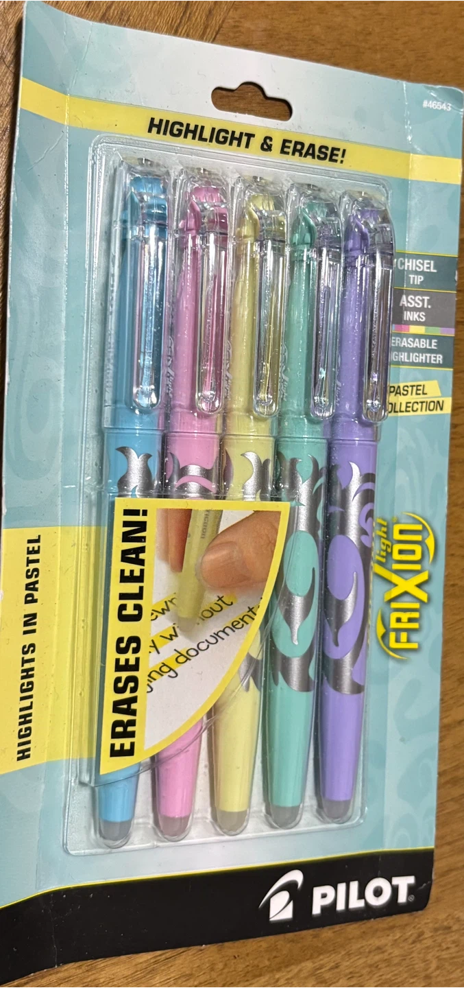 NEW-Pilot FriXion Light Pastel Erasable Highlighters - New
