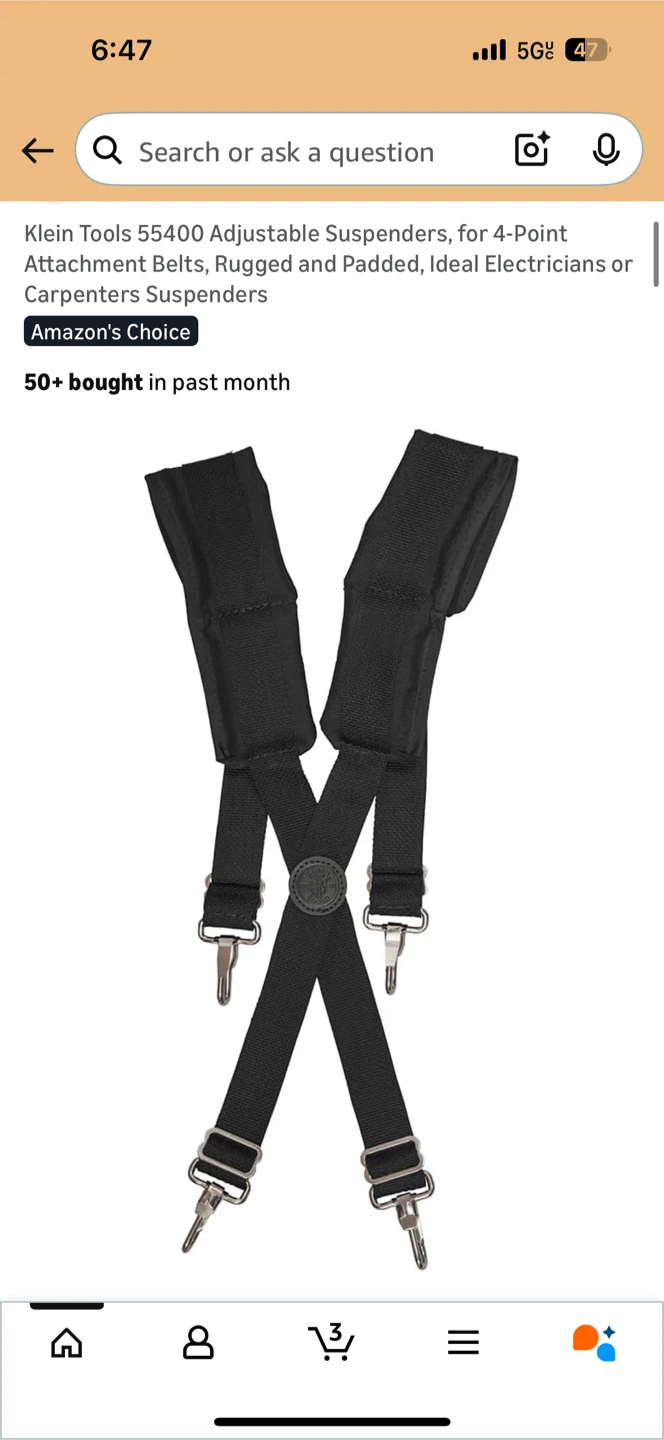 Klein Tools Adjustable Suspenders & Tool Belt - photo 2