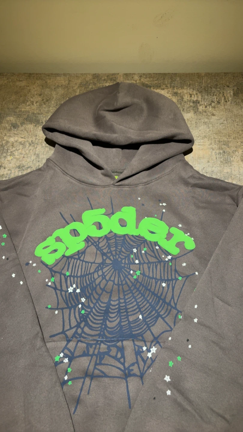 Sp5der Hoodie Brown Size M - photo 2