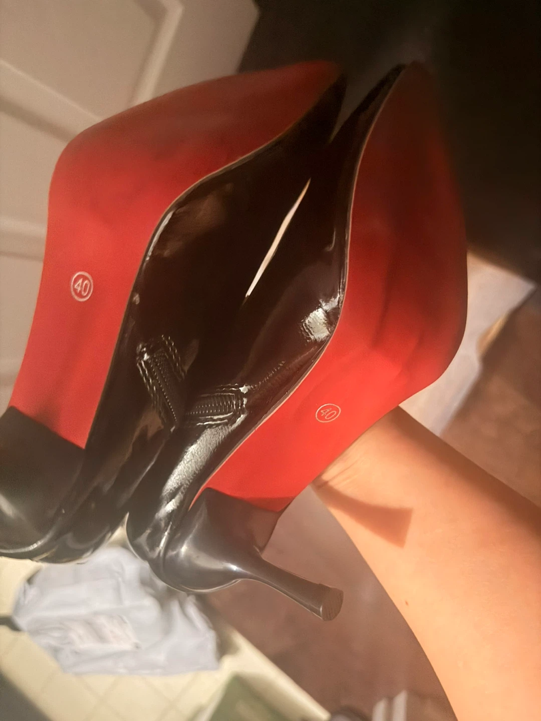 Black Patent Leather Ankle Boots - Size 40🏆 - photo 3