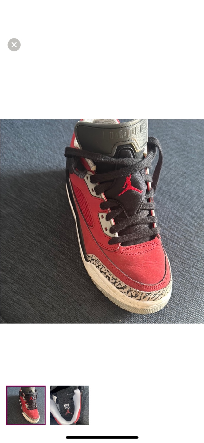 Air Jordan 3 Retro Fire Red Size 6Y