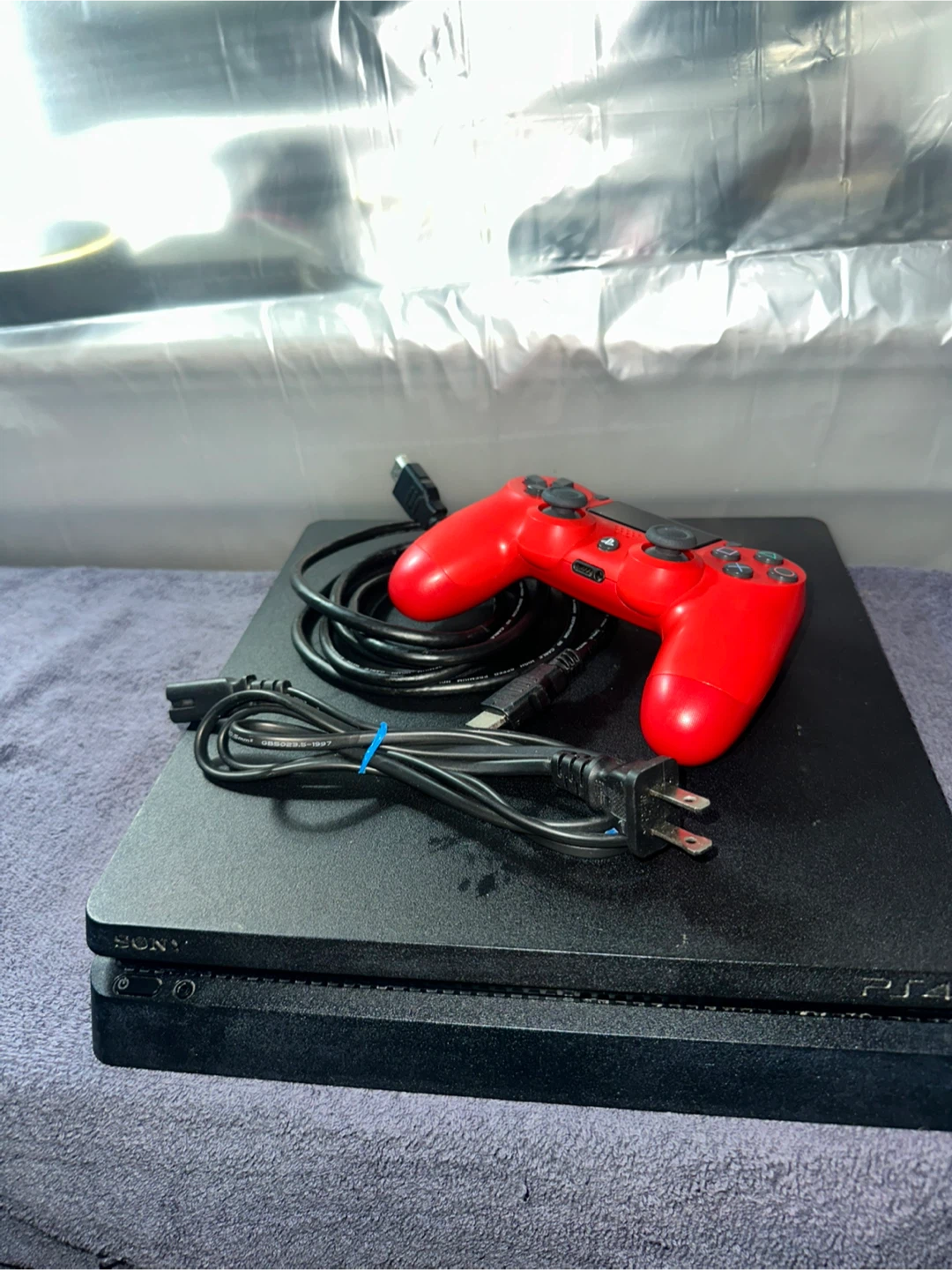 Sony PlayStation 4 with Red Controller