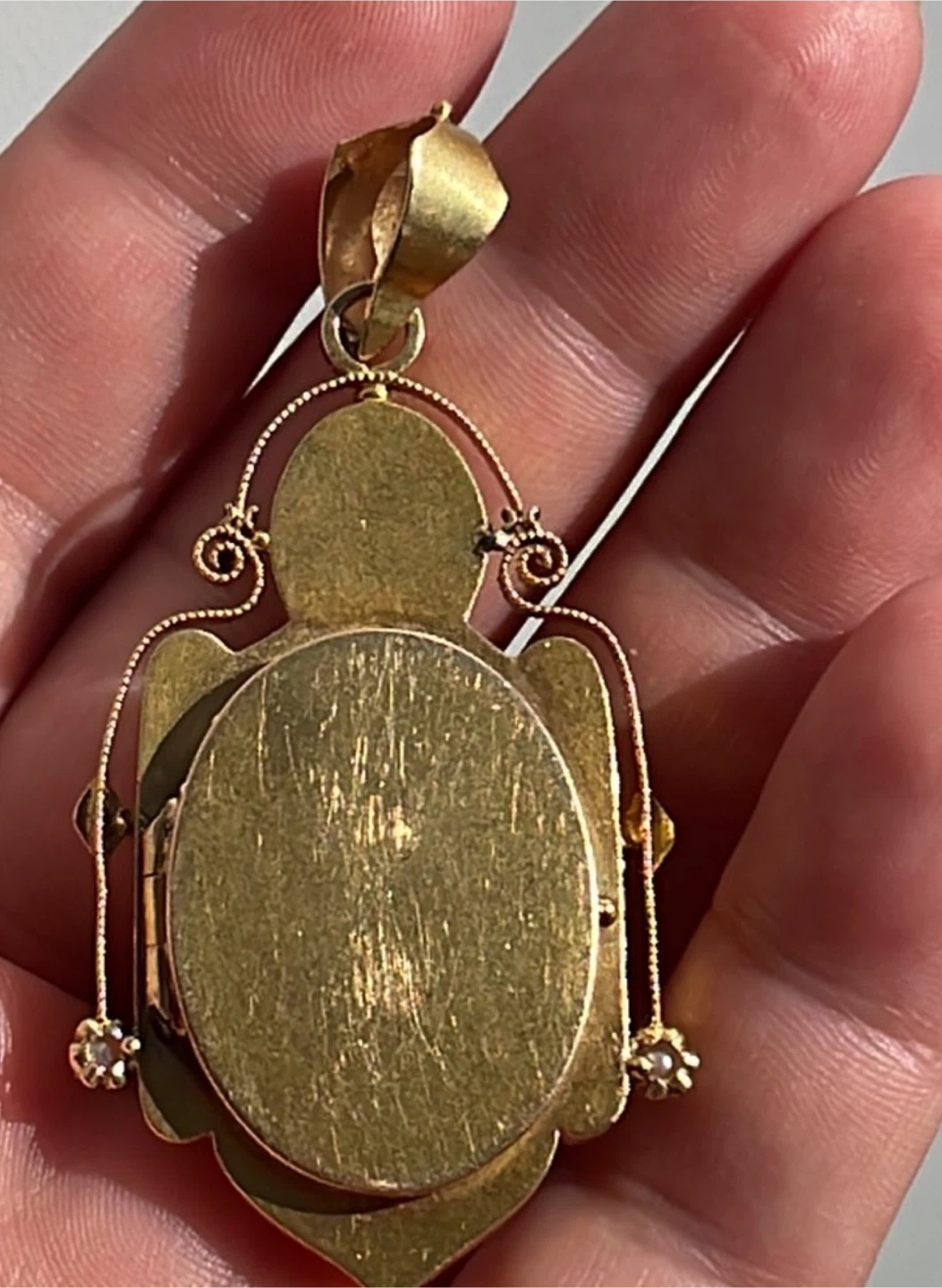 Victorian 14KT Yellow Gold Locket Pendant - photo 3