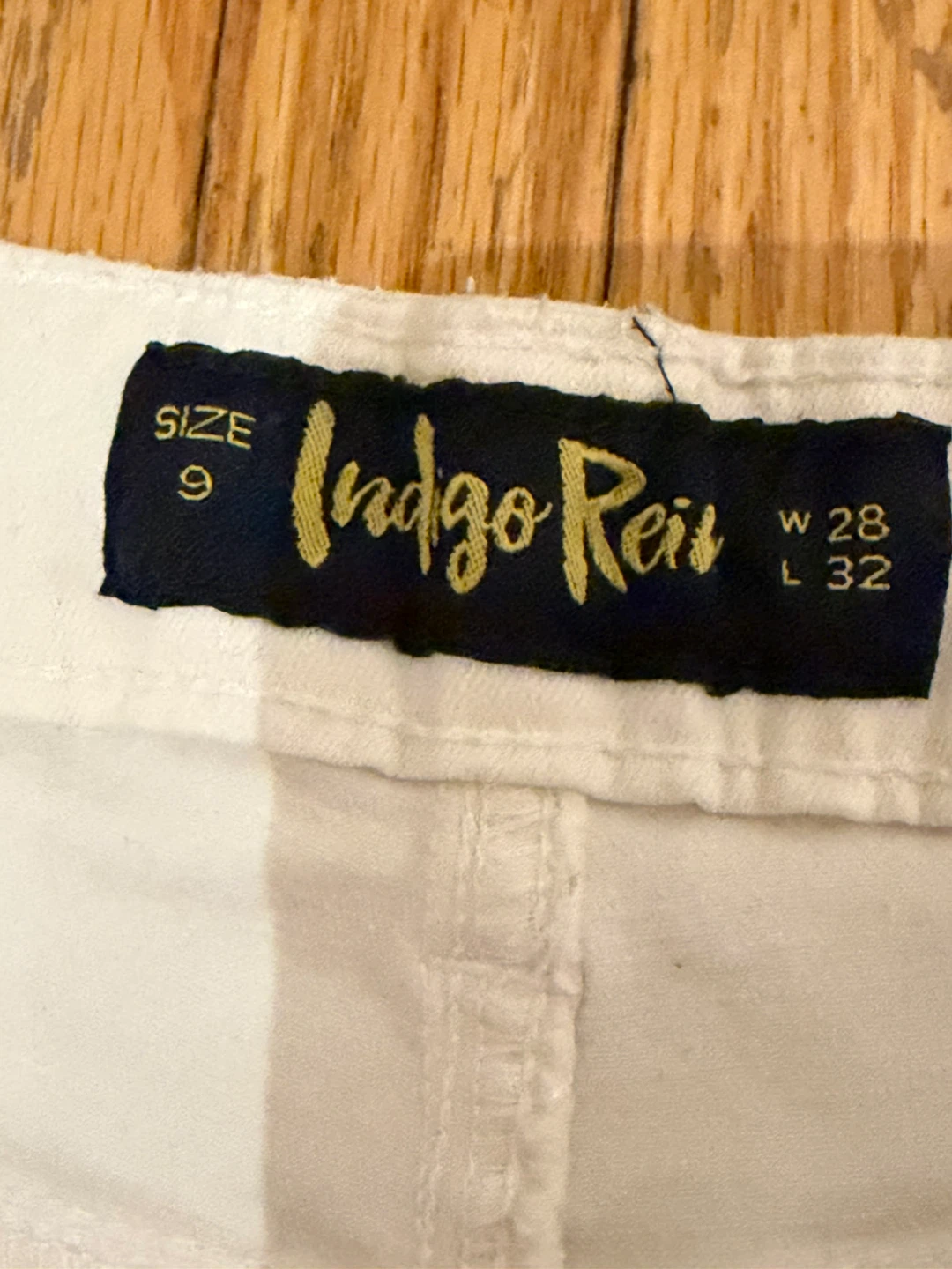 Indigo Rein White Wide Leg Jeans - Size 9 - photo 3