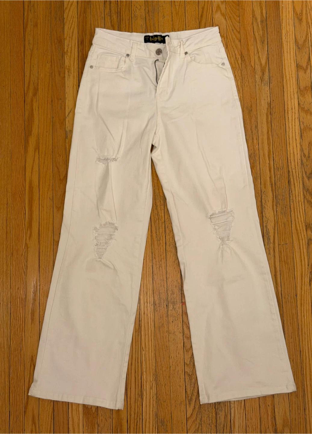 Indigo Rein White Wide Leg Jeans - Size 9