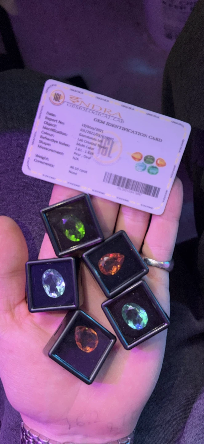 Multi-Color Lab Created Topaz Gemstones