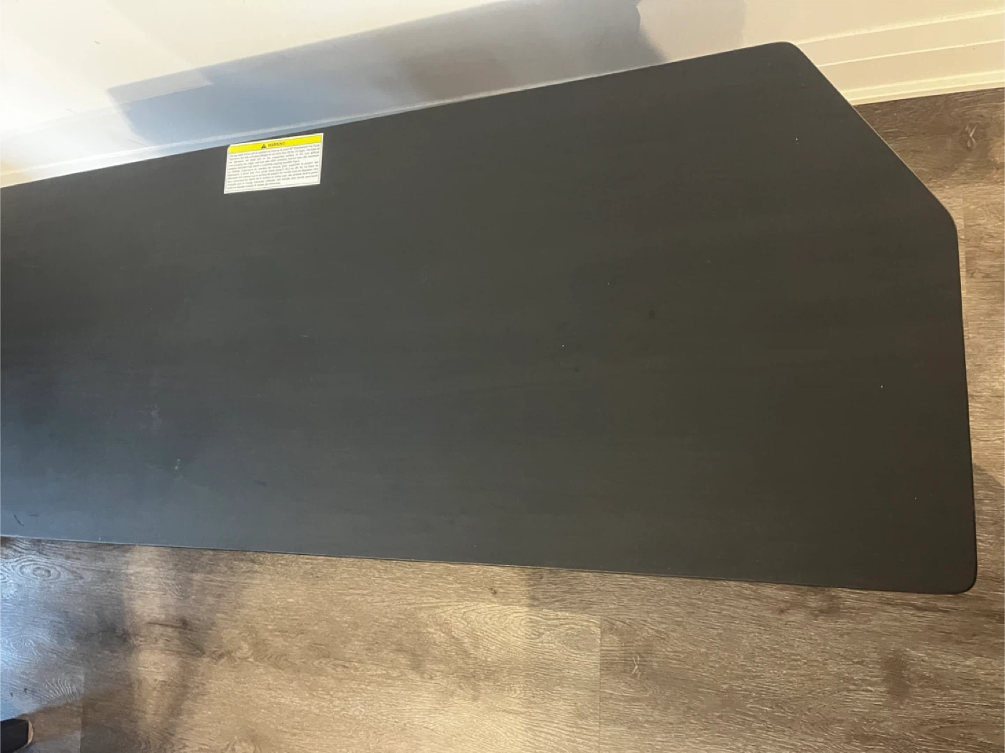 Black TV Stand with Shelves - photo 4