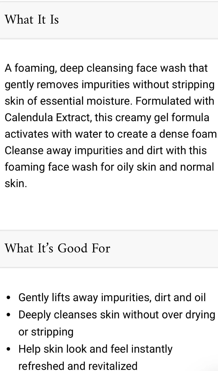 Kiehl’s Calendula Deep Cleansing Foaming Face Wash – 230 ml - photo 3