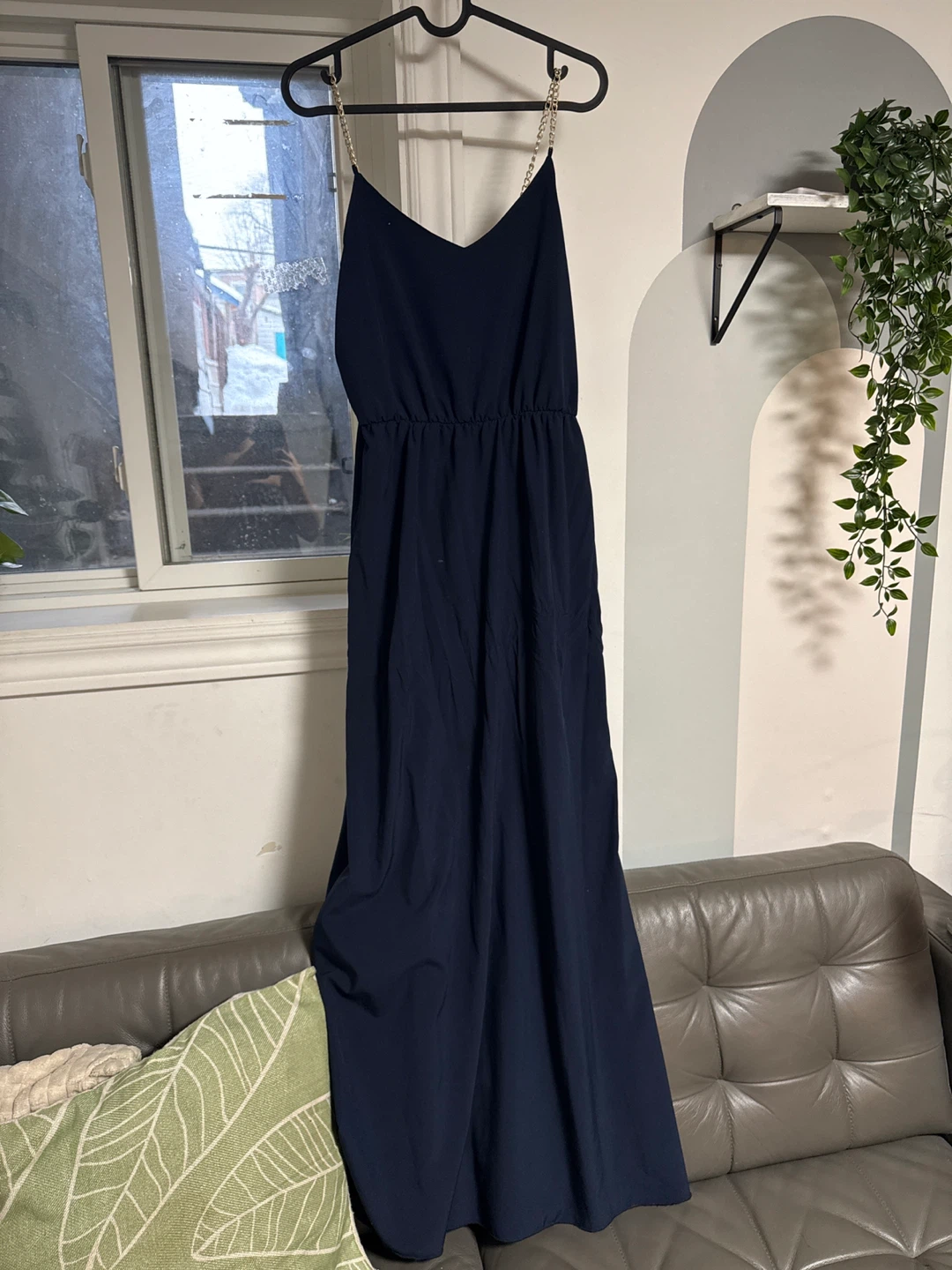 Tea n Rose Navy Blue Maxi Dress