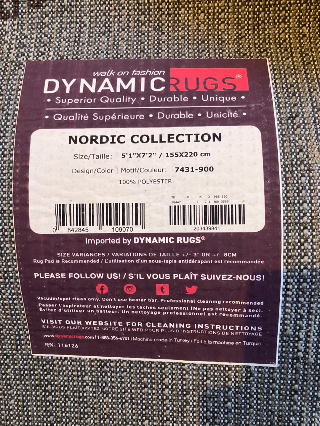 Dynamic Rugs Nordic Collection 5'1"x7'2" - photo 4
