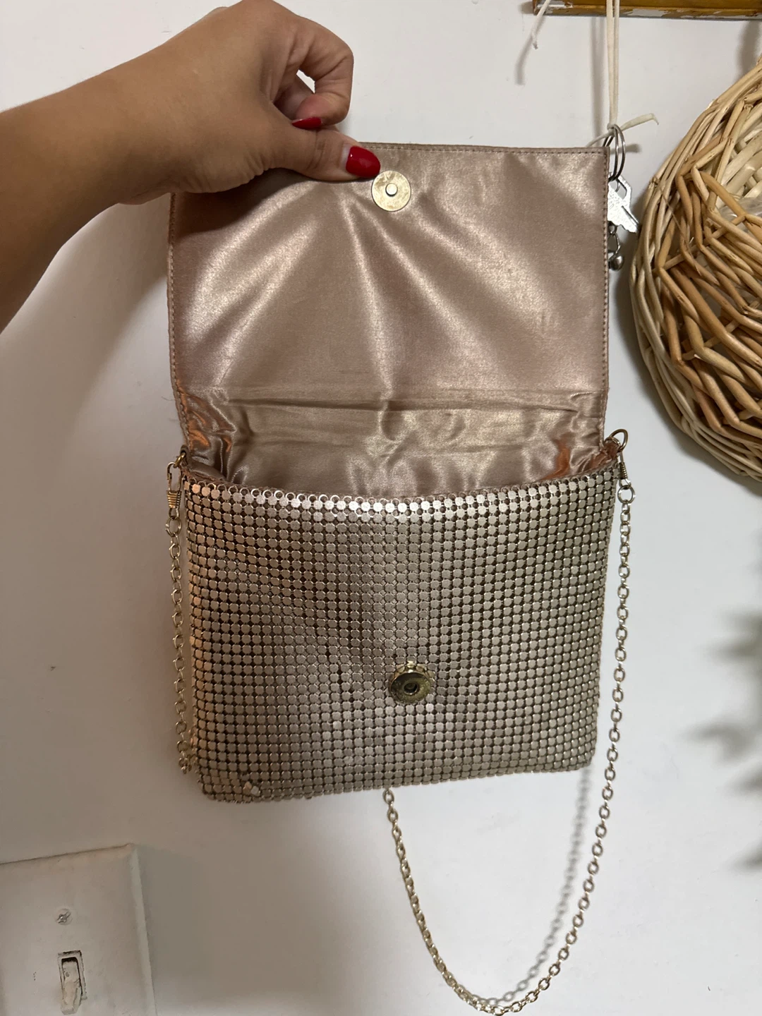 Vintage Silver Mesh Evening Bag - photo 3