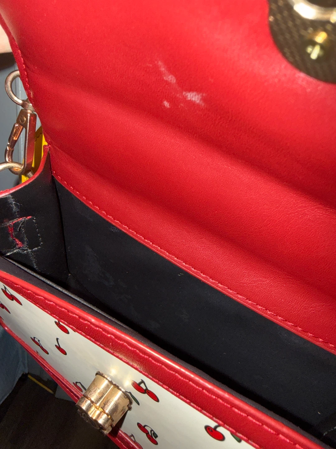 Red & White Cherry Pattern Handbag - photo 2
