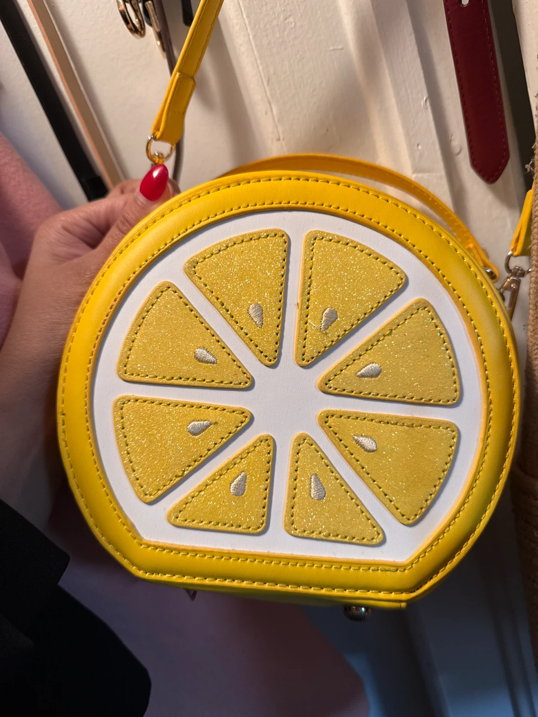 Yellow Lemon Slice Novelty Handbag