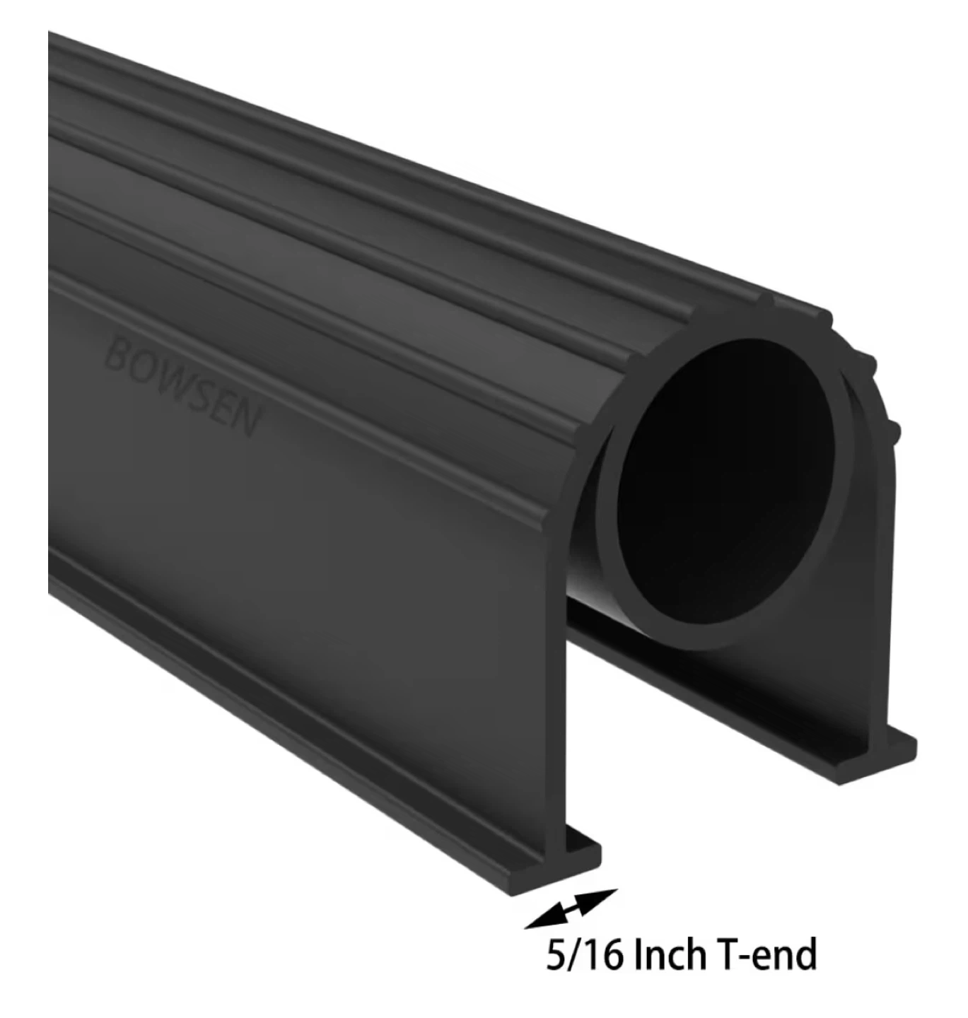 BOWSEN Garage Door Bottom Weather Seal - Black