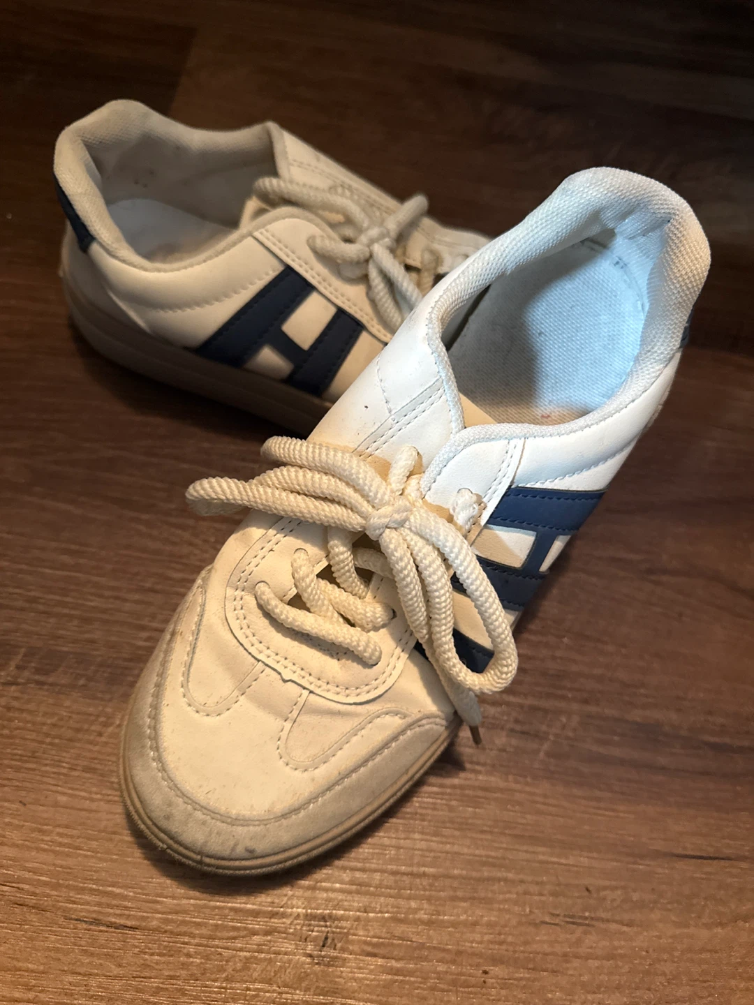 White & Blue Sneakers - photo 2