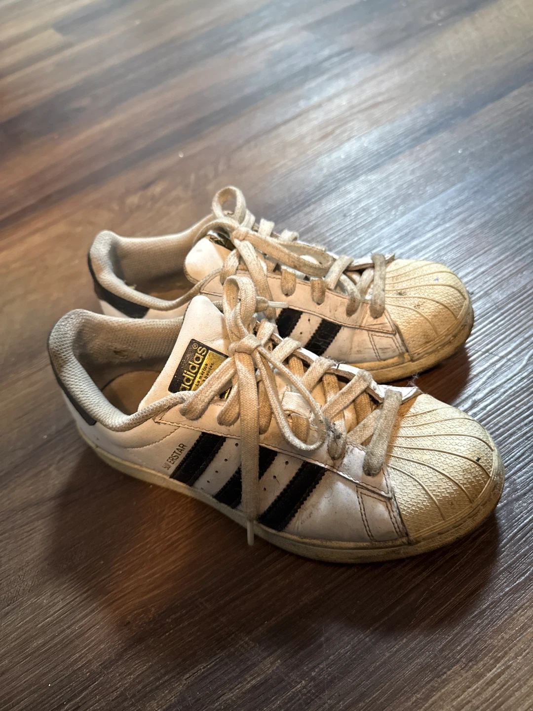 Adidas Superstar White/Black - US 4.5 Kids
