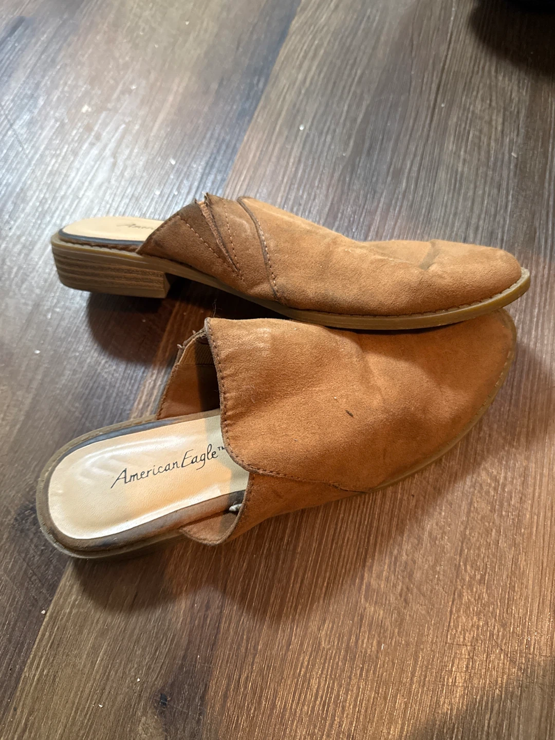 American Eagle Brown Mules - Size 6