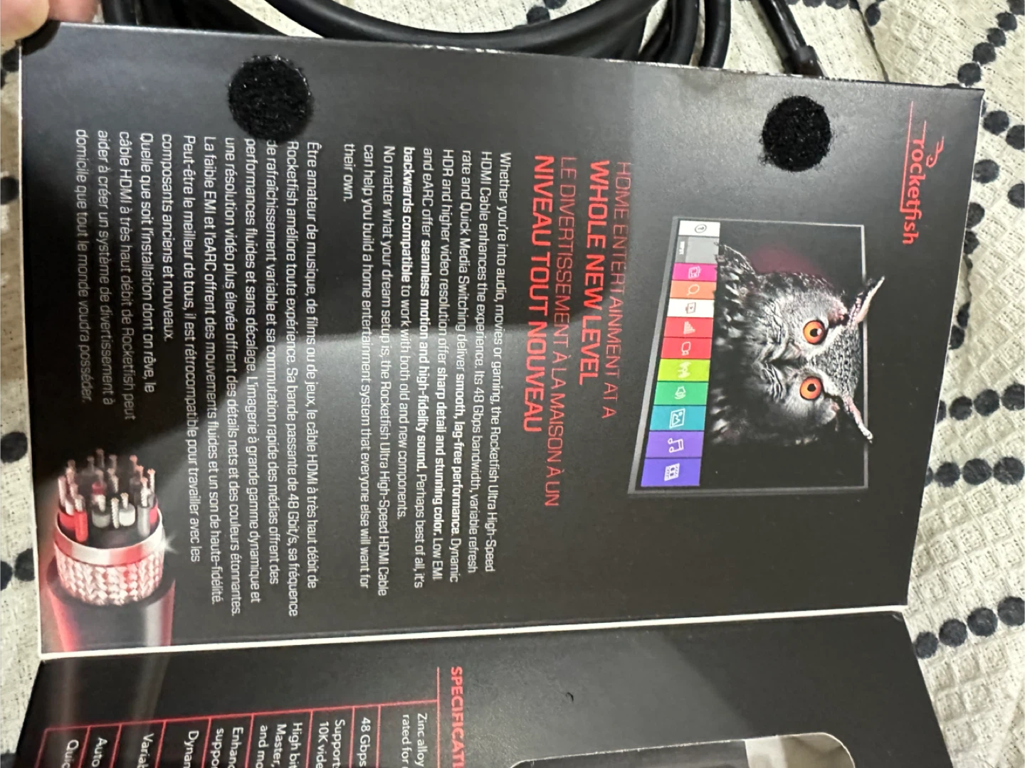 Rocketfish 8K Ultra High Speed HDMI Cable - 12 ft - photo 5