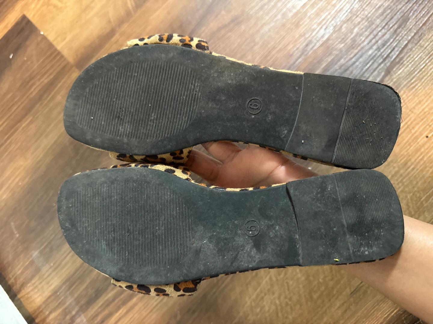 George Leopard Print Slides - Size 6 - photo 2