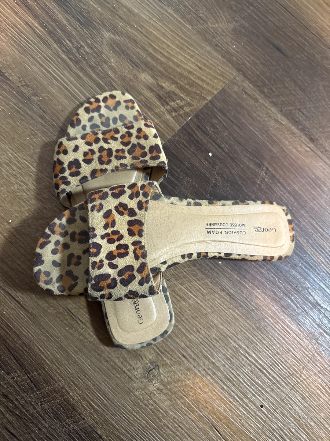 George Leopard Print Slides - Size 6 - photo 3