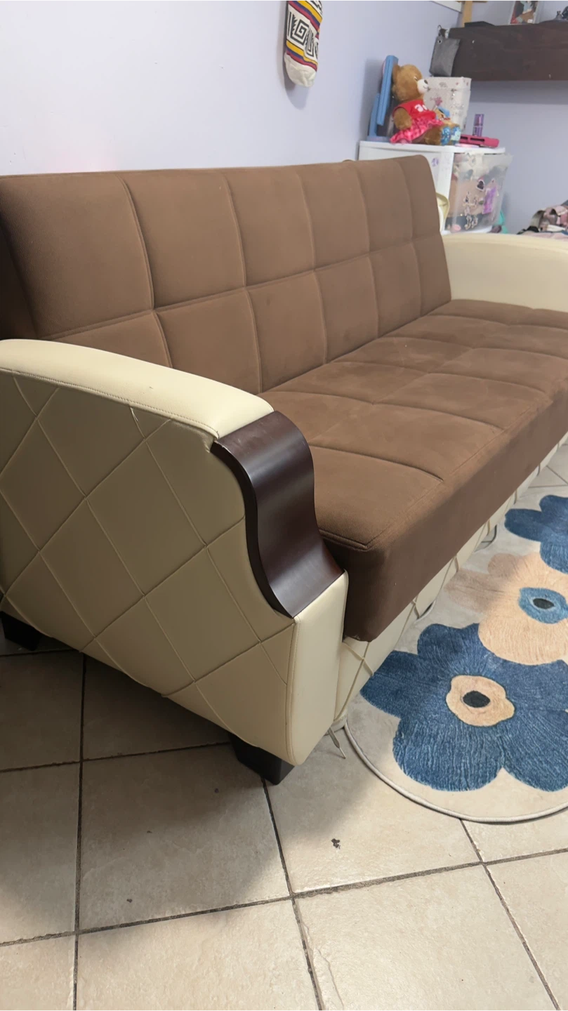 Brown Convertible Sofa Bed